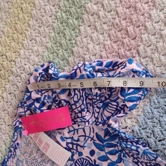NWT Lilly Pulitzer Small Haydn Short Sleeve Dress Calla Lilly Pink High Tides - Picture 9 of 14